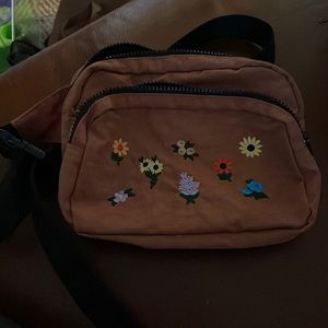 Ditsy floral rhubarb fanny baggu rare good condition